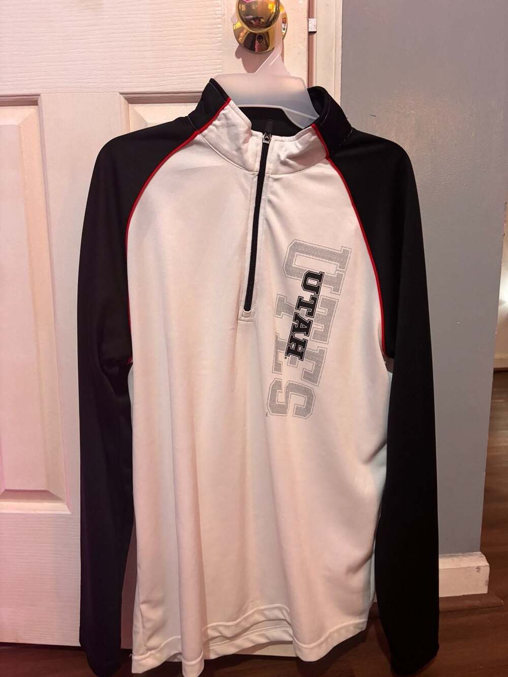 Gear For Sports Utah Utes Raglan Colorblock 1/4 Zip Pullover
